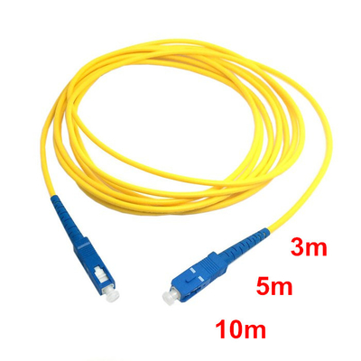 Les câbles optiques faits sur commande optiques de fibre de mode unitaire de Sc raccordent le simplex de corde