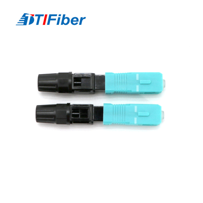 Assemblée de champ optique rapide de fibre du connecteur OM3 de fibre de Sc UPC 0.3db