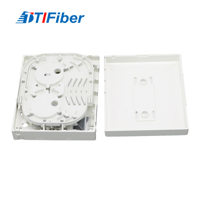 Boîte gauche de 4 Mini Fiber Optical Terminal Rosette pour FTTH
