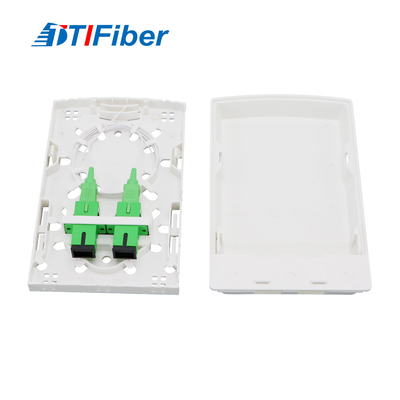 2 adaptateur Mini Fiber Rosette Box For FTTH des ports SC/APC