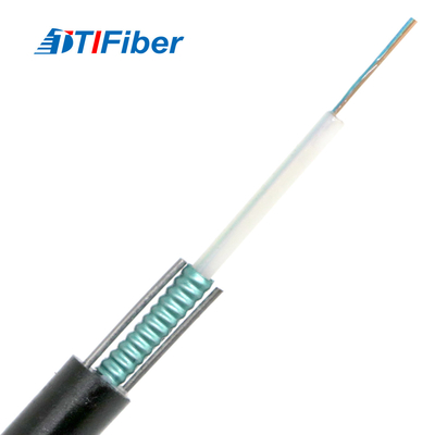 SM extérieur GYXTW 2 4 6 8 10 câble optique blindé de fibre de 12 noyaux