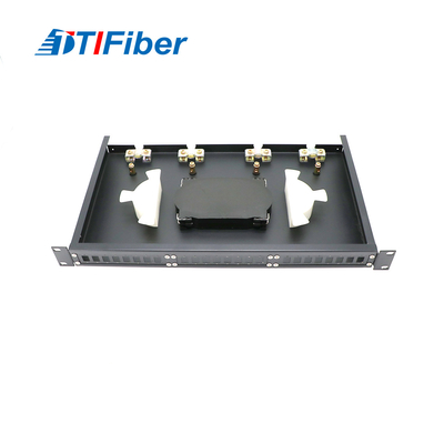 Type fixe de boîte à bornes à fibre optique SC/FC de l'unité internationale 24 panneau de brassage à fibre optique