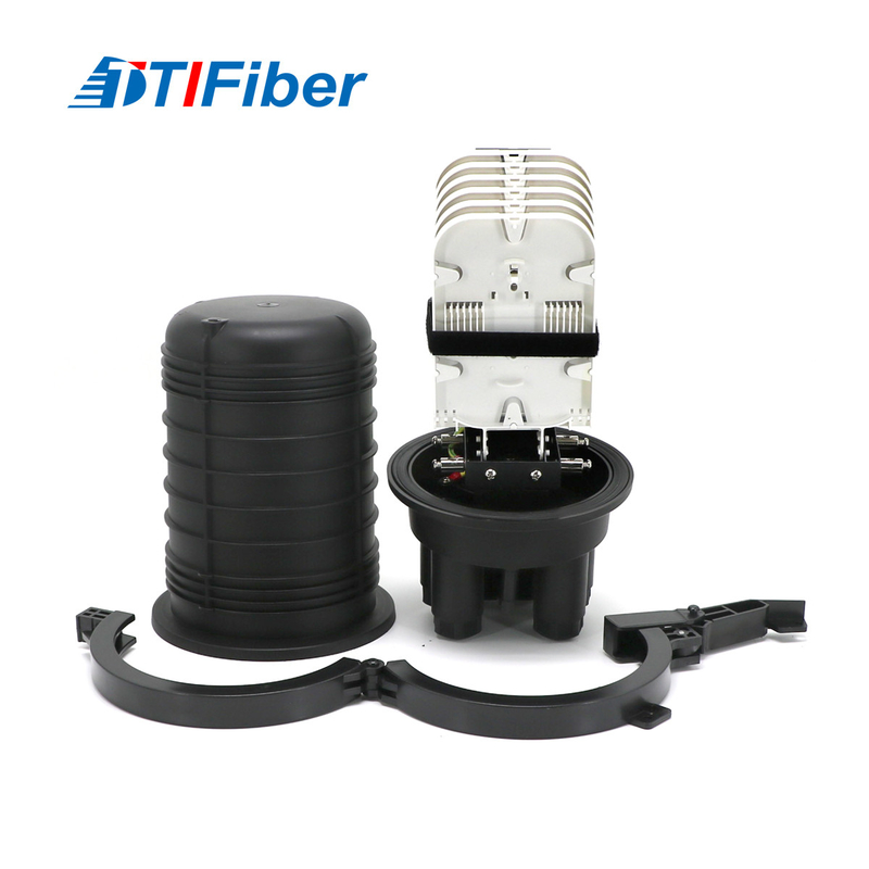 Type noir verticale optique de dôme de fermeture d'épissure de fibre