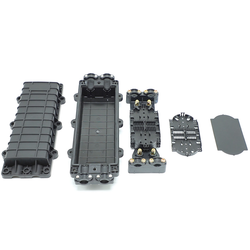 En ligne Type 12 24 48 72 96 Type de noyau avec support 2 en 2 hors 3 en 3 hors fermeture de jonction en fibre optique pour la connexion
